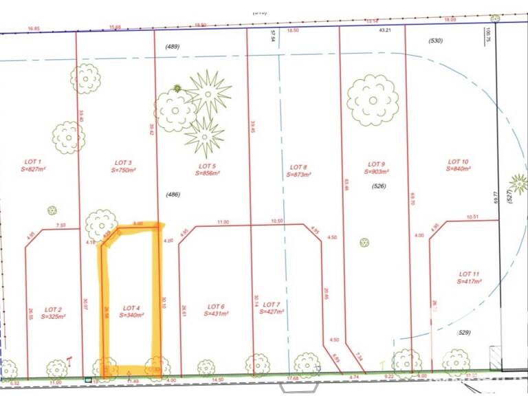 Vente Terrain à bâtir 340 m&sup2; — photo 1