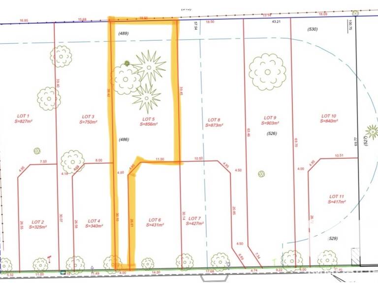 Vente Terrain à bâtir 856 m&sup2; — photo 1
