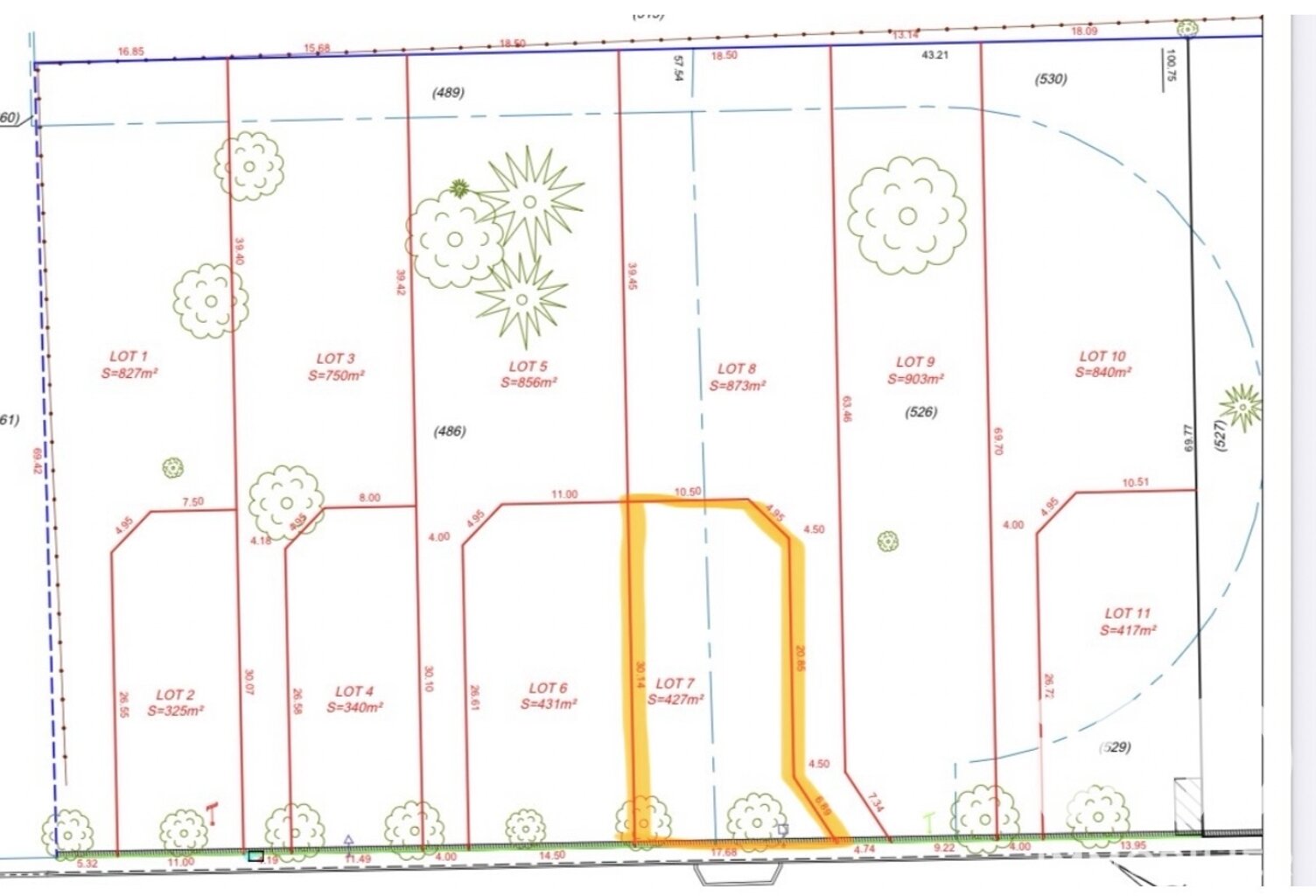 Vente Terrain à bâtir 427 m&sup2; — photo 1