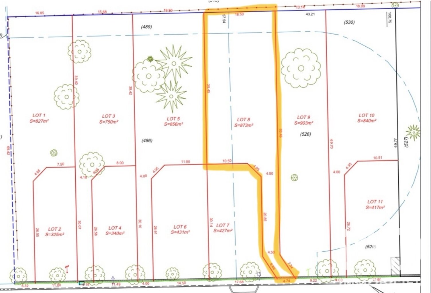 Vente Terrain à bâtir 873 m&sup2; — photo 1