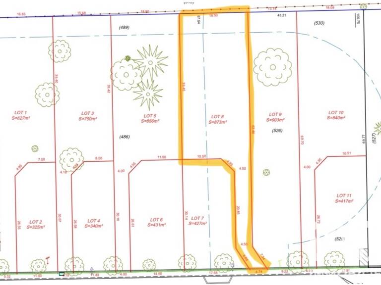 Vente Terrain à bâtir 873 m&sup2; — photo 1