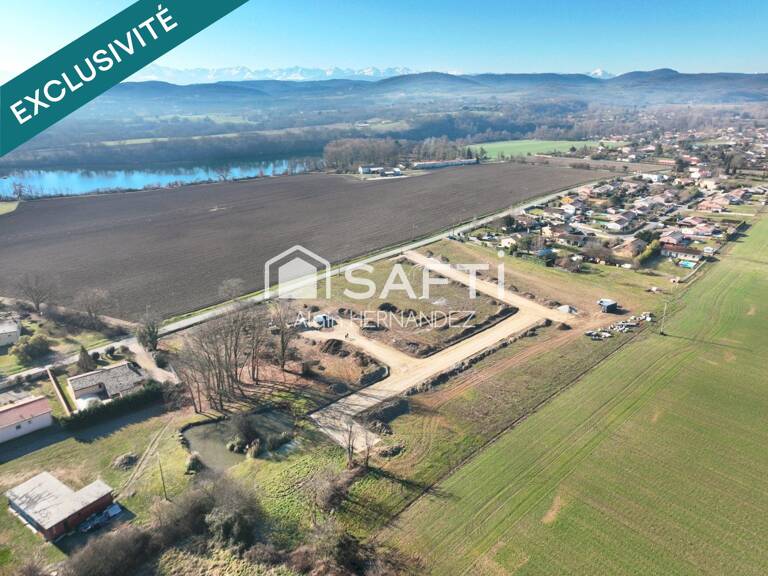 CAZÈRES  TERRAIN VIABILISÉ 815 m²  VUE PYRÉNÉES — photo 1