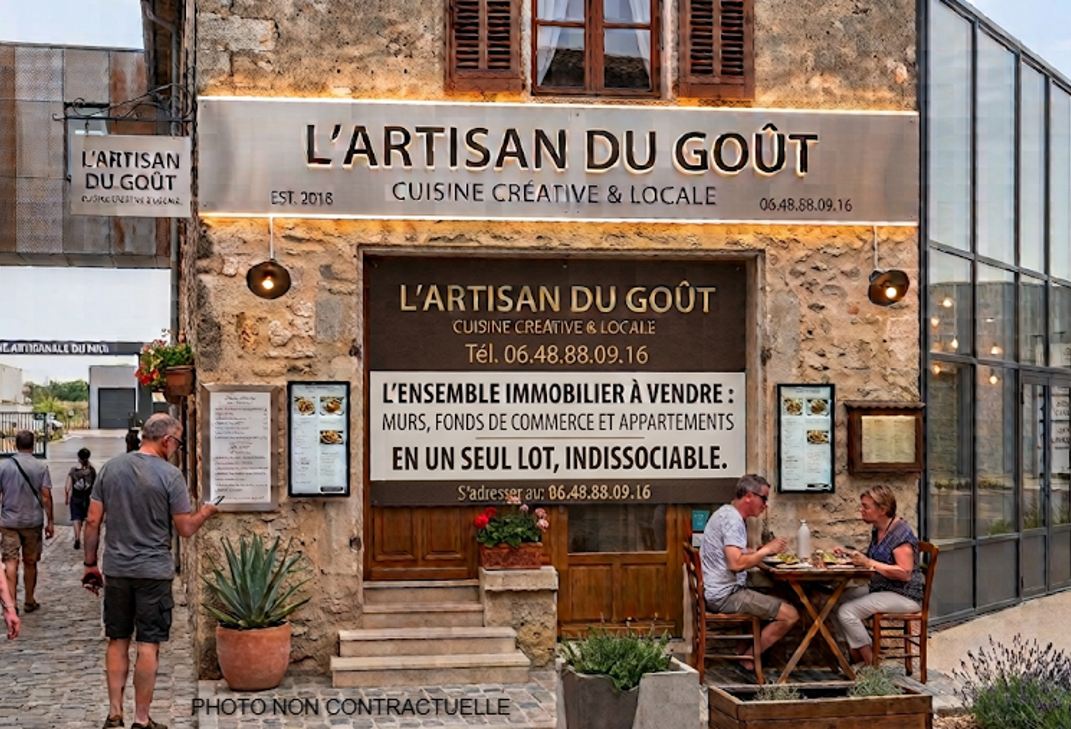 DPT(13) TARASCON A LA VENTE IMMEUBLE PROFESSIONNEL AVEC 3 AP — photo 1