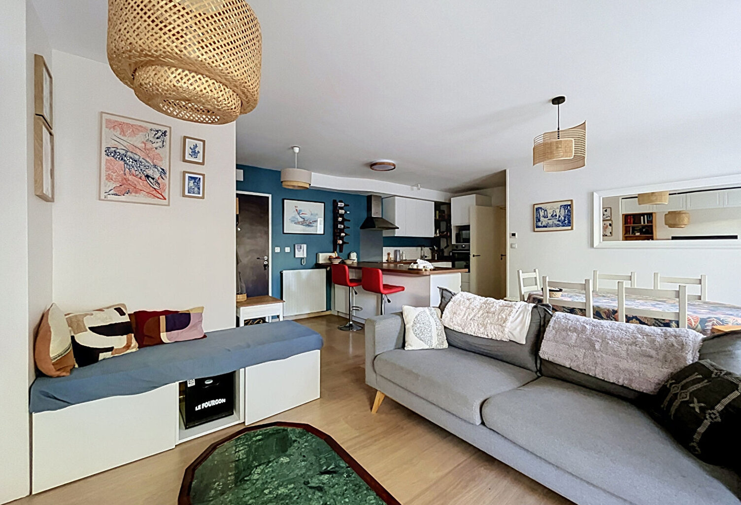 Appartement Nantes Chantenay - Proche Place Jean Macé - 2 chambres - Terrasse - Garage - Cave — photo 1