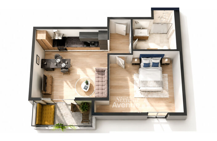 Sèvres - Appartement récent de 2 pièces 40 m2, balcon, parking — photo 2