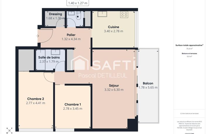GARCHES - Les Bures appartement 3 pièces 75m2 - Centre-Ville à 5 minutes — photo 2