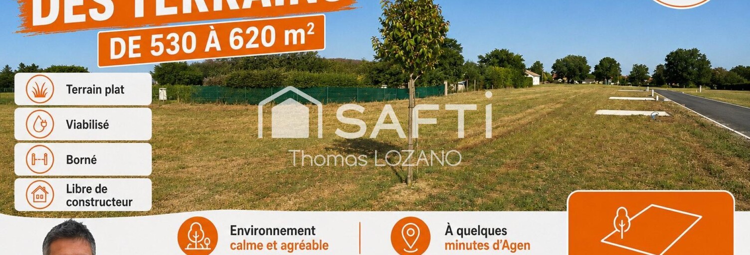 Terrain  578 m² à vendre à Estillac (47310)