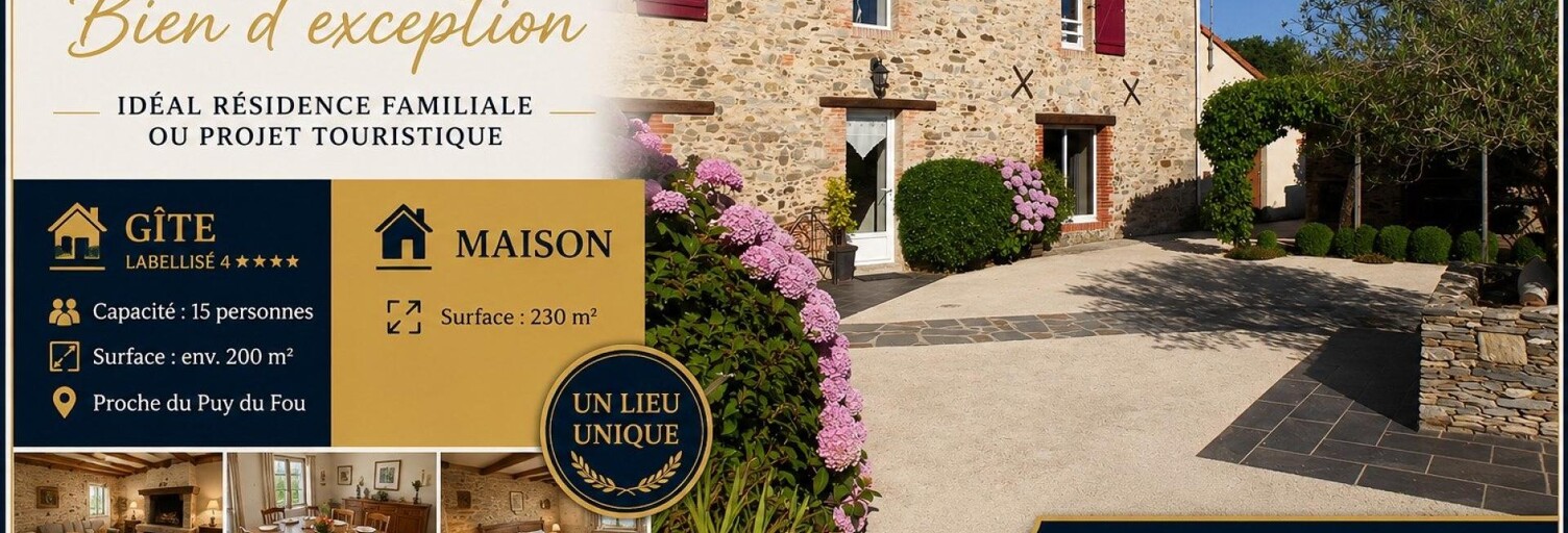 Maison 11 Pièces 430 m² à vendre à Les Herbiers (85500)