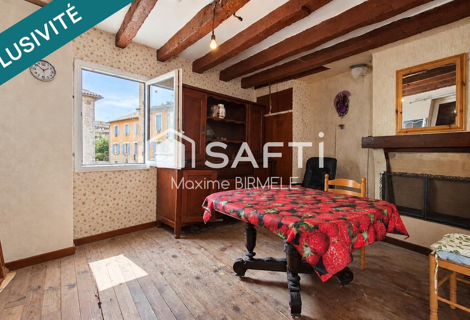 Ensemble immobilier : Maison + grange + terrain en zone constructible — photo 1