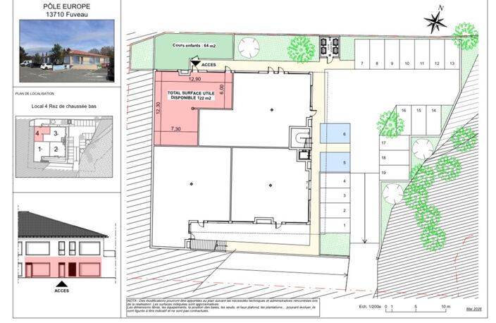 FUVEAU - Rond point de l'Europe - Mur commercial à la vente - Local en RDC de 122m2 avec extérieur de 64m2 — photo 3