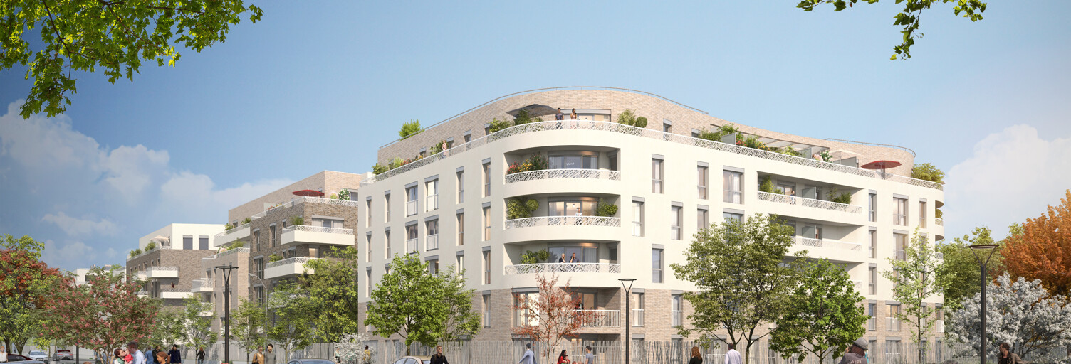 Appartement neuf T2, T3 Pièce 47 à 68 m² à vendre à Aulnay-sous-Bois (93600)