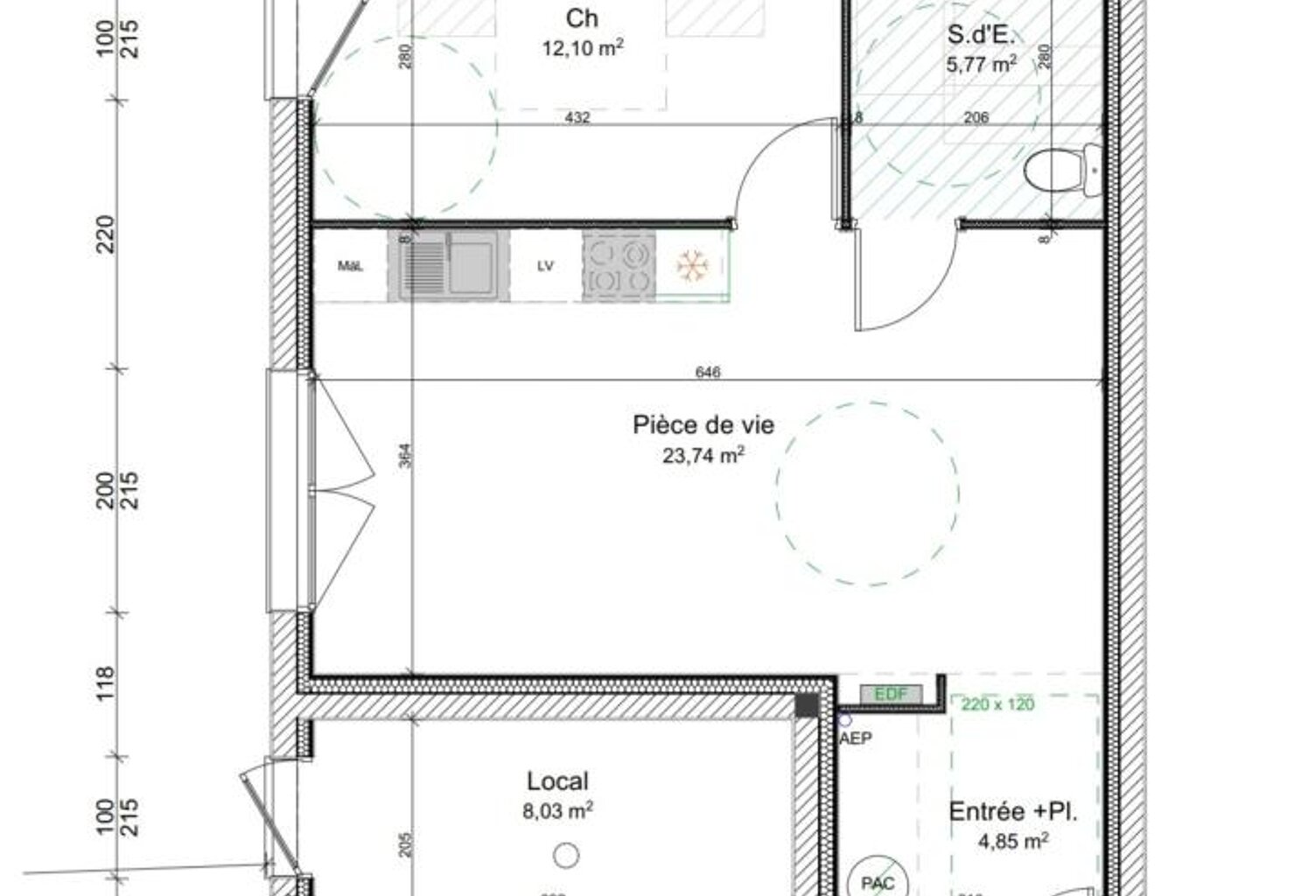 Appartement T2 récent avec terrasse – Hyper centre Redon – Résidence sécurisée — photo 1