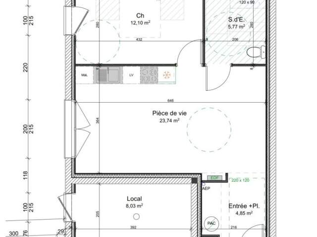 Appartement T2 récent avec terrasse – Hyper centre Redon – Résidence sécurisée — photo du bien