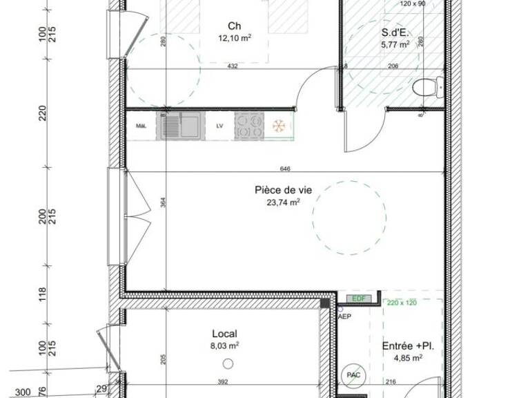 Appartement T2 récent avec terrasse – Hyper centre Redon – Résidence sécurisée — photo 1