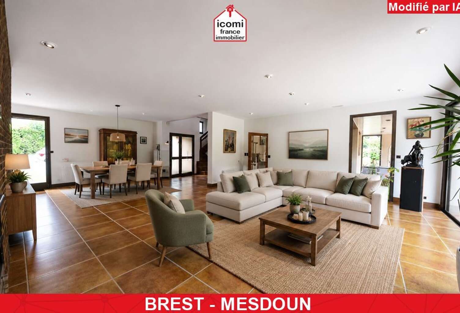 FINISTERE - Brest (29200) - A VENDRE MAISON D’ARCHITECTE DE 248 M² – 5 CHAMBRES - JARDIN SANS VIS-VIS DE 2300 M² - GARAGE DE 41 M² - CHAUFFAGE AU SOL  - VMC DOUBLE FLUX- DPE C — photo 1