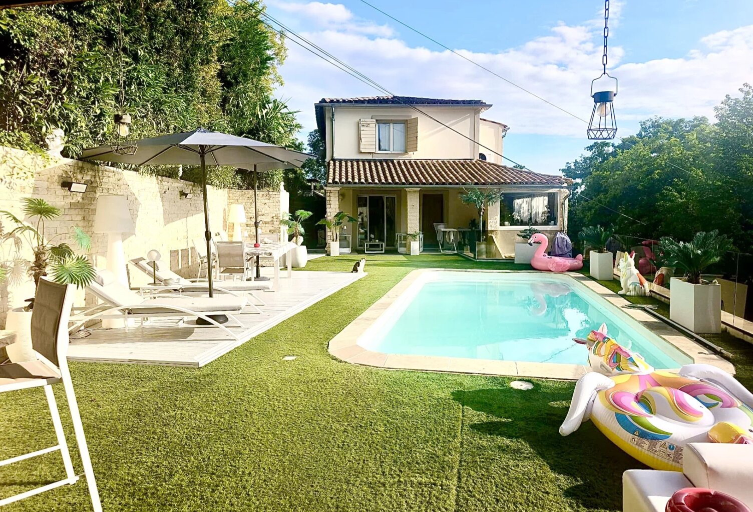 RARE - MAISON 4 PIECES - PISCINE - HAMMAM -  VUE DEGAGEE — photo 1