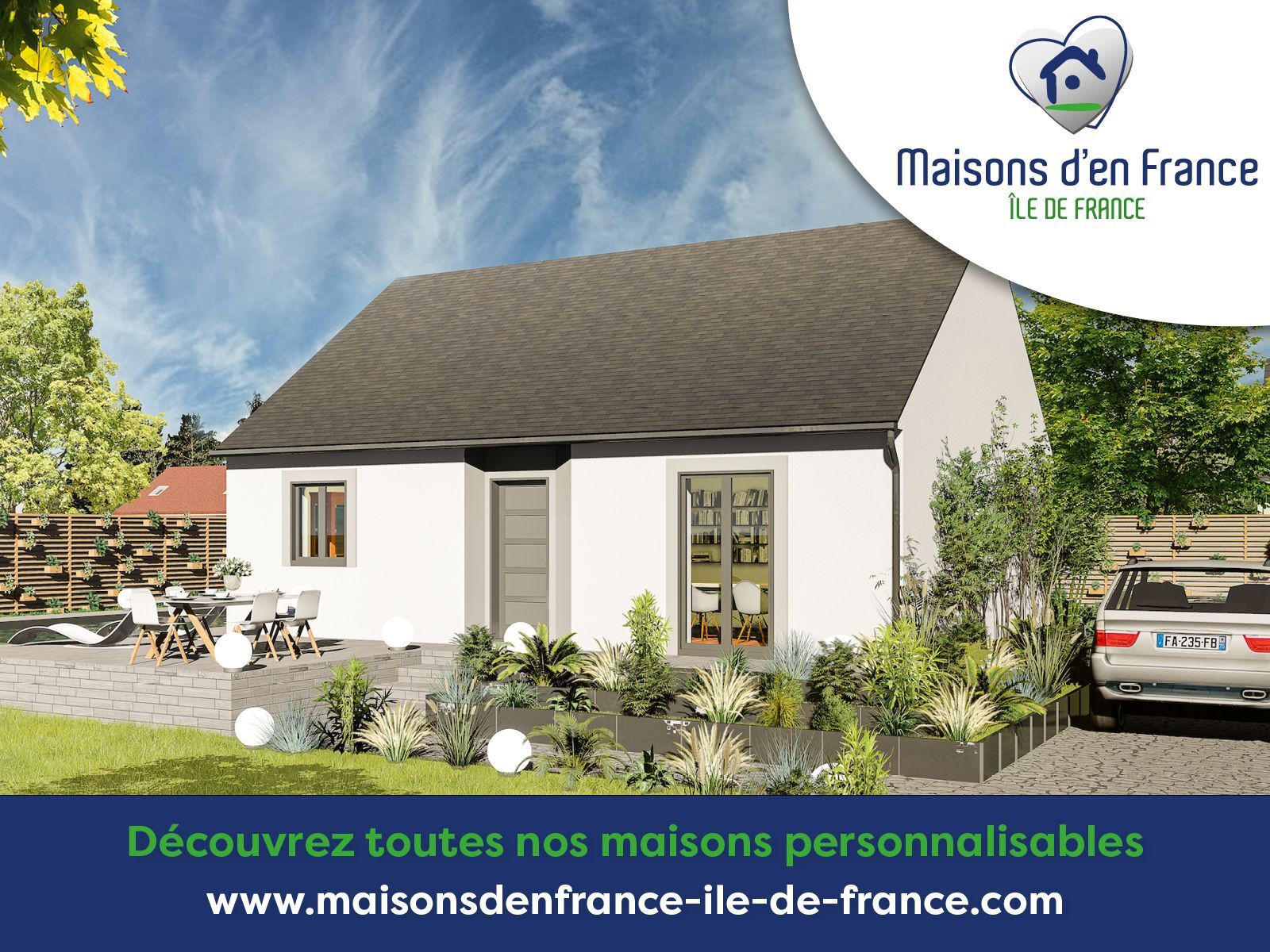 Faites construire votre maison 108.18 m² avec terrain à OLLAINVILLE (91) !
