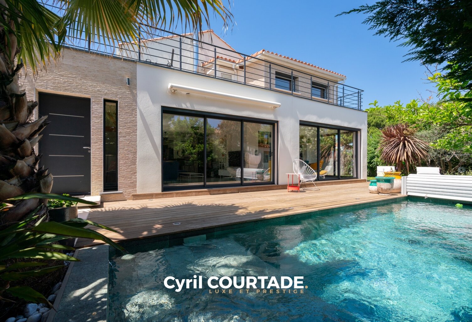 Lattes, Dpt Hérault (34), Maison contemporaine 180 m² avec piscine — photo 1