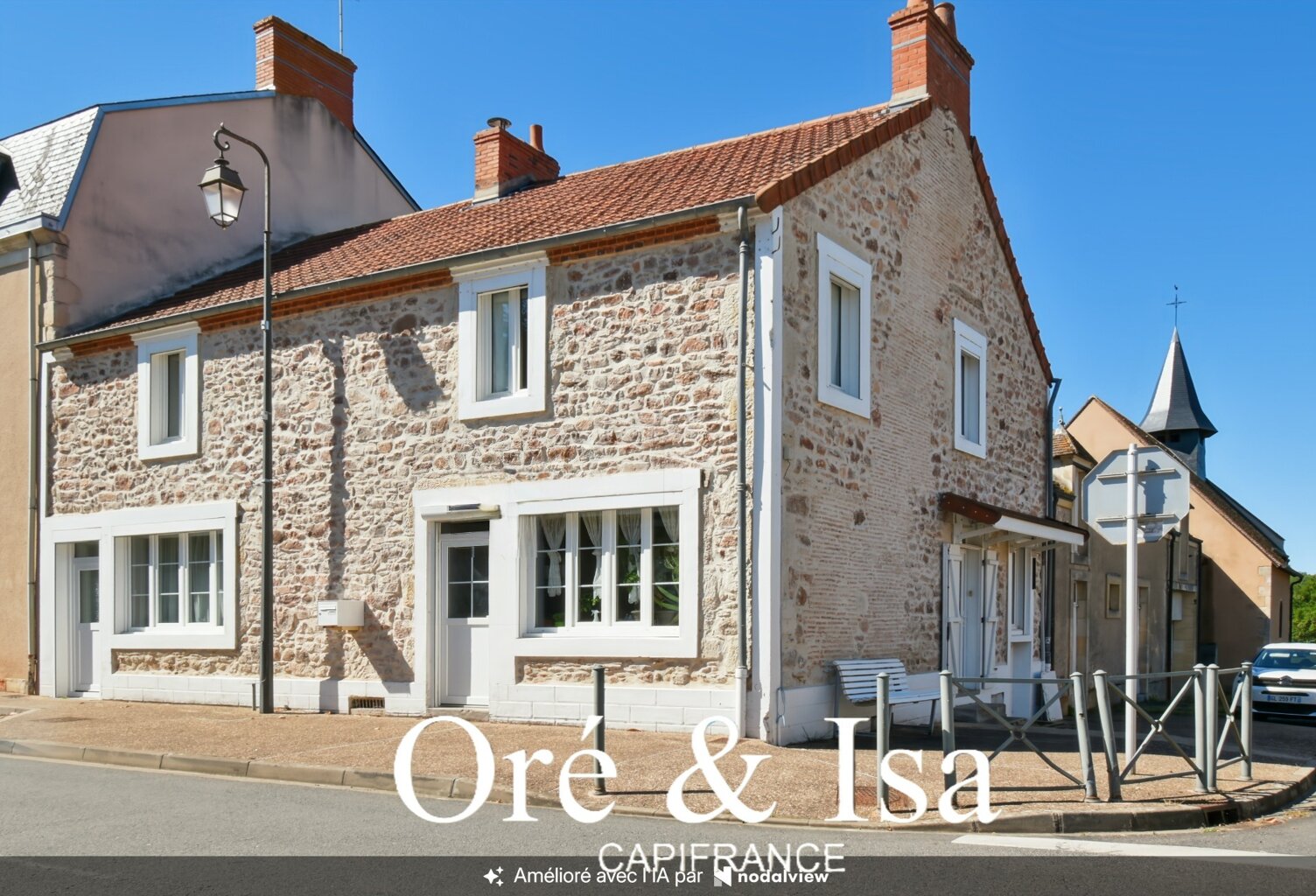 Maison en pierres à vendre 5 pièces SAINT CHRISTOPHE LE CHAUDRY (18) — photo 1