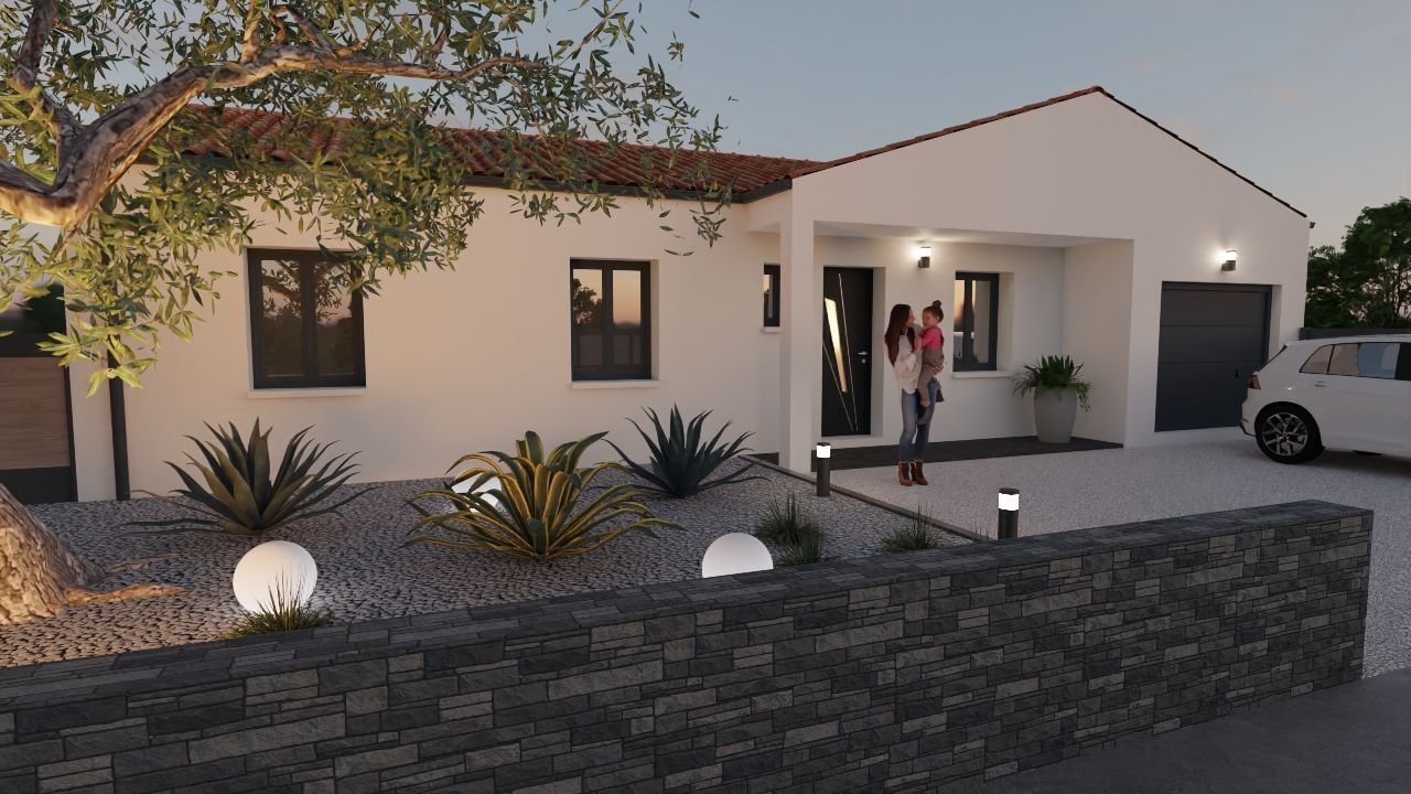 Projet de construction d'une maison 104 m² avec terrain à BESSINES (79)