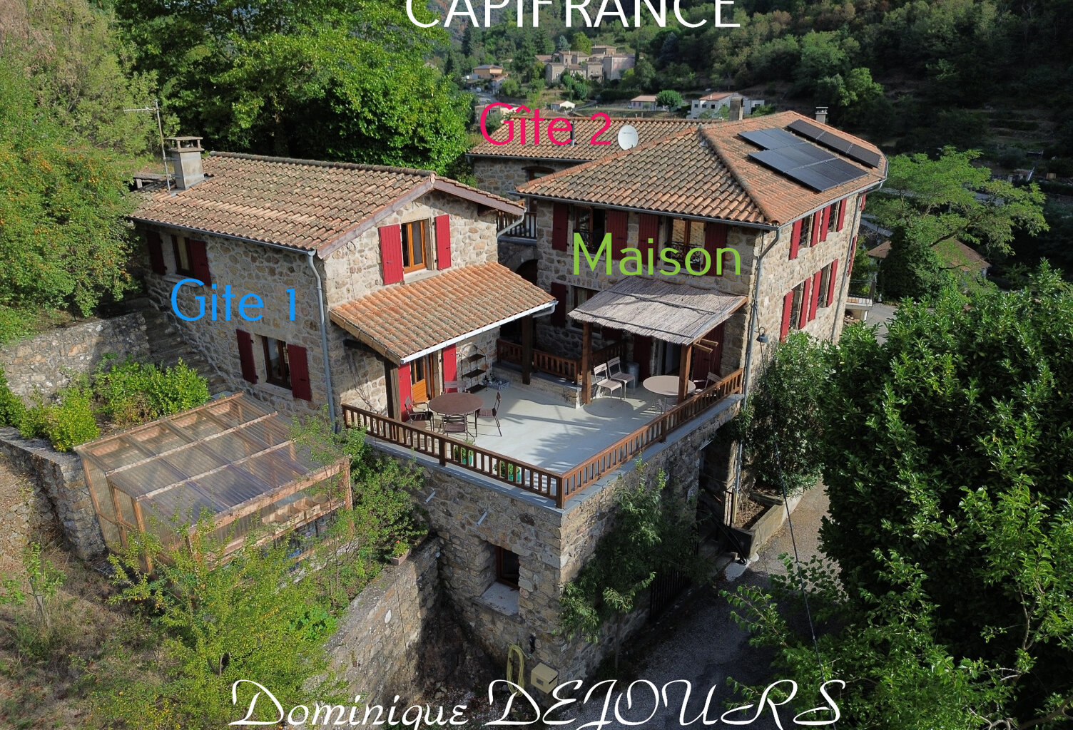 PROPRIÉTÉ DE CARACTÈRE – 1 MAISON PRINCIPALE, 2 GÎTES ET 9,5 HA - VALLÉE DE L’EYRIEUX — photo 1
