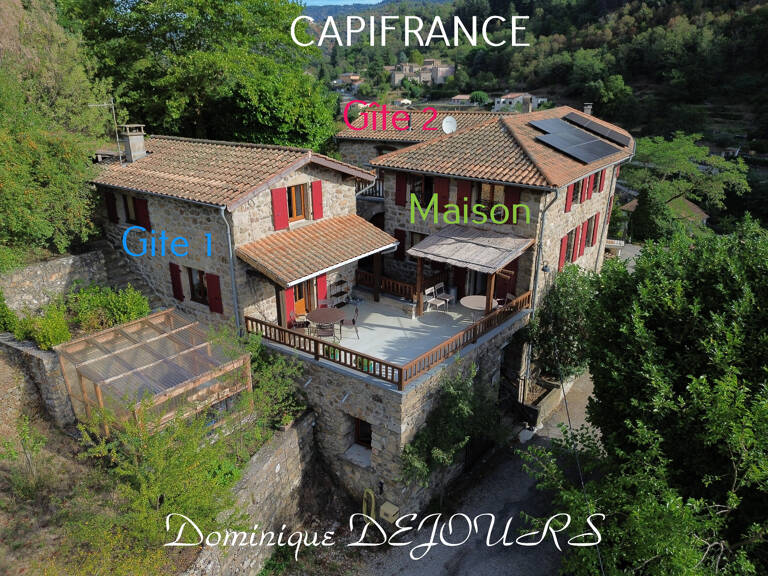 PROPRIÉTÉ DE CARACTÈRE – 1 MAISON PRINCIPALE, 2 GÎTES ET 9,5 HA - VALLÉE DE L’EYRIEUX — photo 1