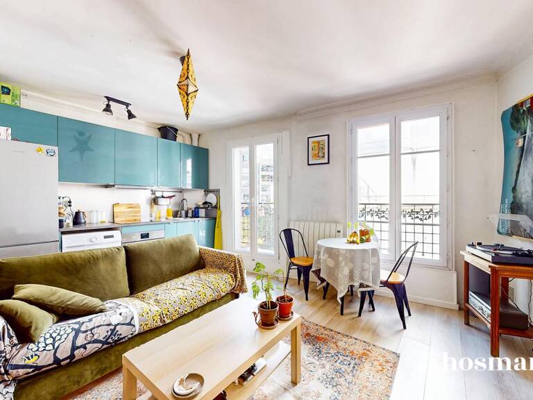 Appartement de 2 pièces 32 m² avec balcon - Paris 20ème - Porte de Bagnolet (ligne 3) et Porte de Montreuil (Ligne 9) — photo 1