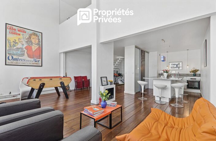 Atelier d'artiste en duplex de136,7 m² , 3 chambres, esprit Le Corbusier, 5e et 6e étage — photo 2