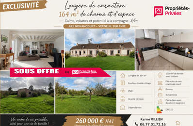 DAMPIERRE SUR AVRE 28350 Maison individuelle de style longère rénovée - Plain-pied - 4 chambres - Dépendances - Terrain - 260 000  HAI — photo du bien
