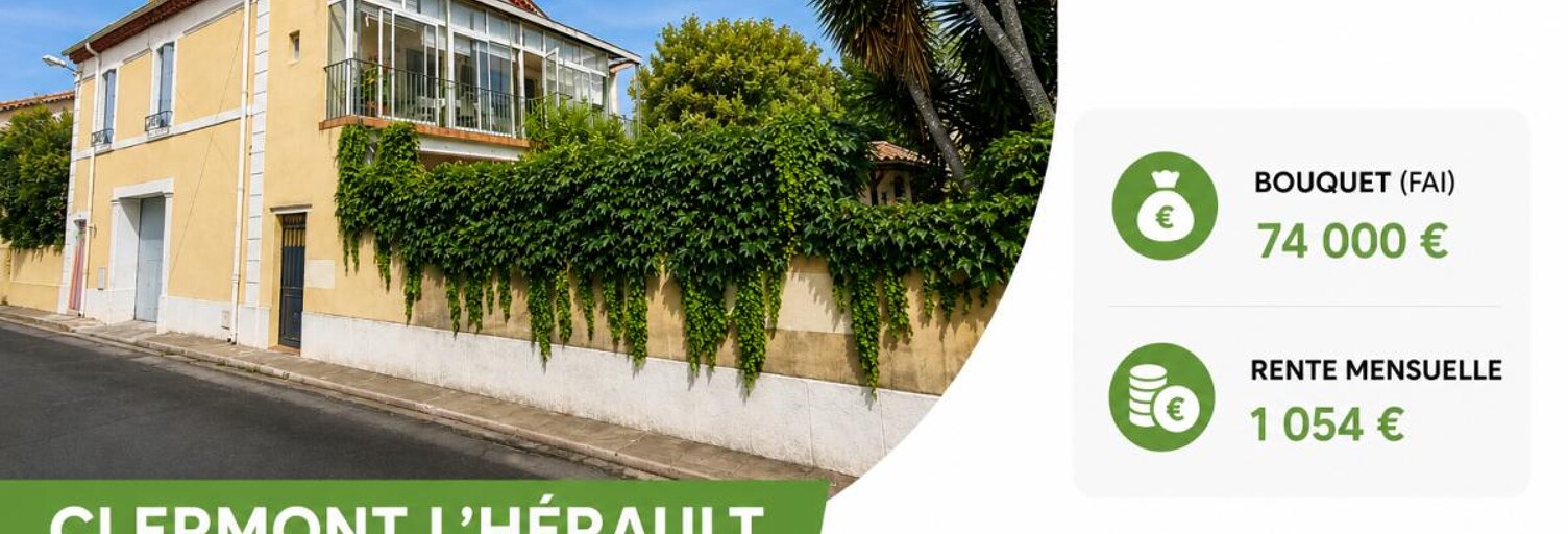 Maison 90 m² en viager Clermont-l'Hérault (34800)