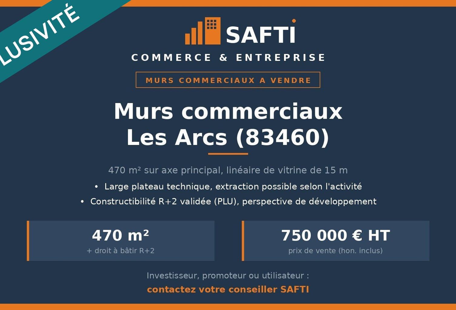 Mûrs 470m² : Flux garanti + Droit à bâtir R+2 — photo 1