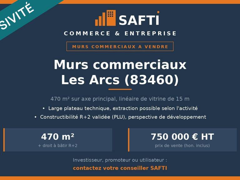 Mûrs 470m² : Flux garanti + Droit à bâtir R+2 — photo 1
