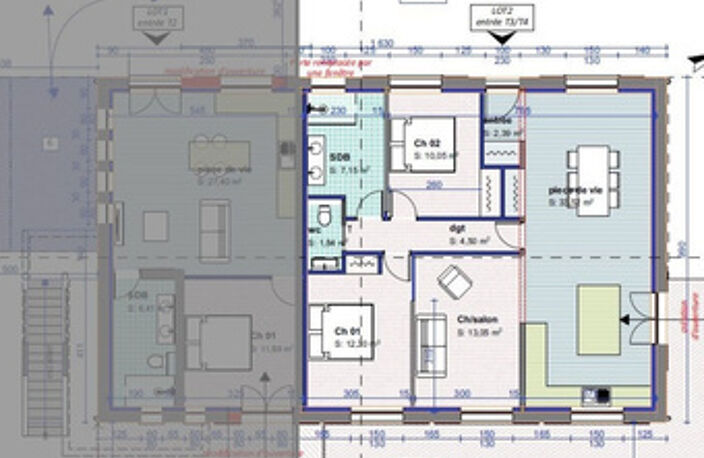 Superbe T3/T4, en rez de jardin avec terrasse et parking — photo 3