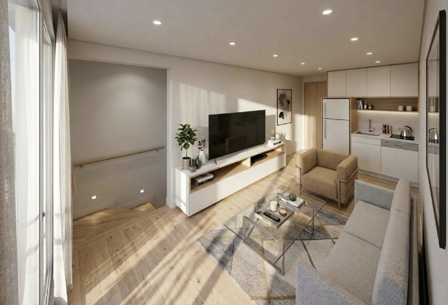 T2 avec jardin et belle surface supplémentaire en souplex — photo 1