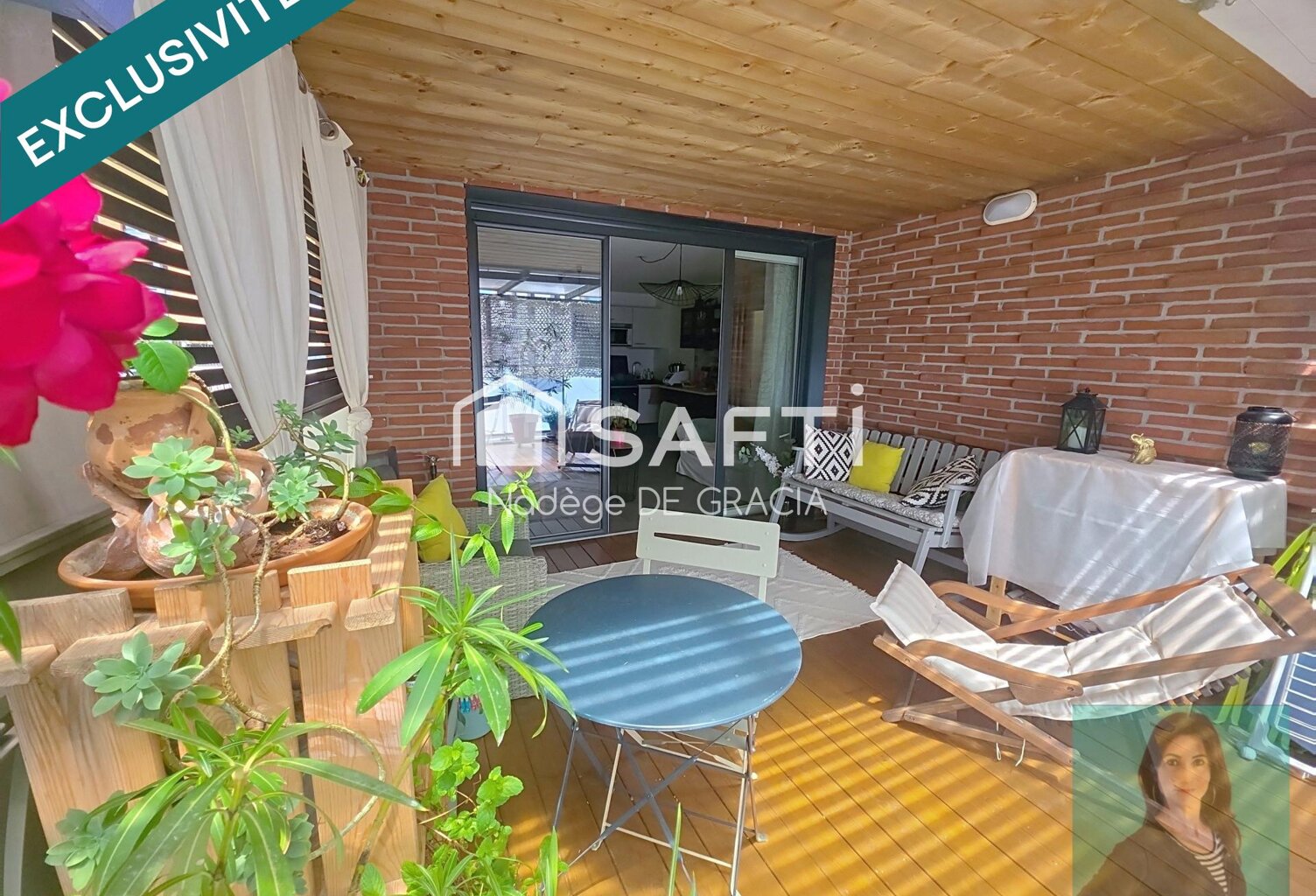 T3 récent PMR entresol ascenseur + belle terrasse couverte + garage & place — photo 1