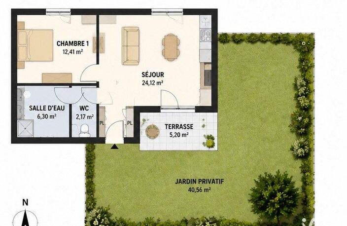 Vente Appartement 2 pièces — photo 2