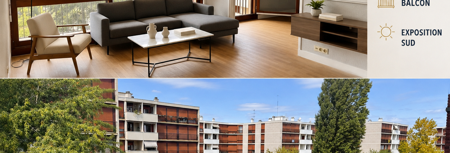 Appartement 3 Pièces 63 m² à vendre à Ris-Orangis (91130)