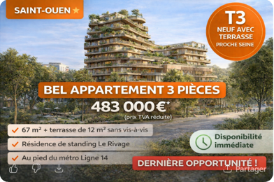 Appartement 2 pièces 383000 €
