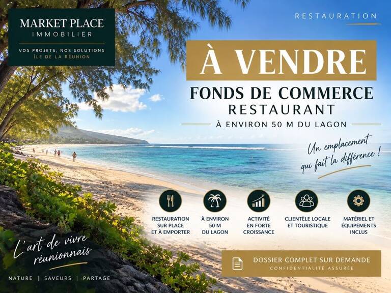 - À VENDRE - FONDS DE COMMERCE RESTAURATION - À ENVIRON 50 M — photo 1