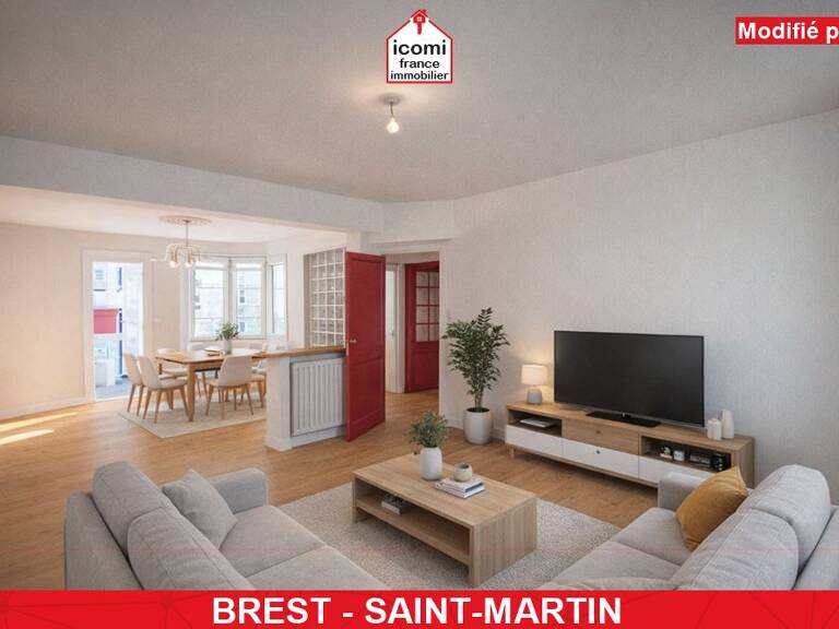 FINISTERE - Brest (29200) - A VENDRE - APPARTEMENT - 1 CHAMBRE POSSIBLE 2 - IDEALEMENT SITUE - DERNIER ETAGE- LUMINEUX — photo 1