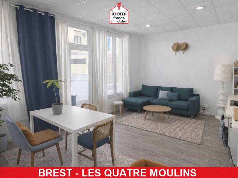 FINISTERE - Brest (29200) - A VENDRE - APPARTEMENT - 1 CHAMBRE - DPE D - IDEALEMENT SITUE - DALLE BETON - STATIONNEMENT AISE — photo 1