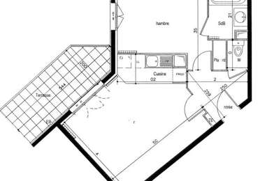 Appartement 2 pièces 960 €