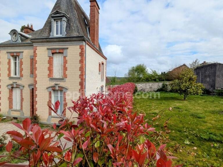 Demeure de charme XIXe (155 m² + 42 m² de combles), carreaux de ciment, parquets point de Hongrie et jardin plein Sud — Bellême — photo 1