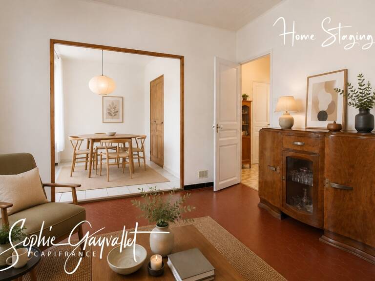 MARSEILLE 4ème (Boulevard Figuière) – Appartement T2 Bis de caractère avec alcôve, terrasse et caves — photo 1