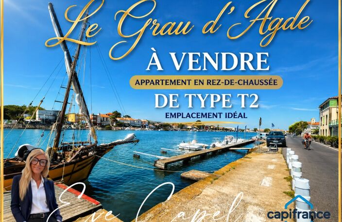 Appartement à vendre 2 pièces LE GRAU D'AGDE (34), Appartement T2 en rez-de-chaussée — photo 3