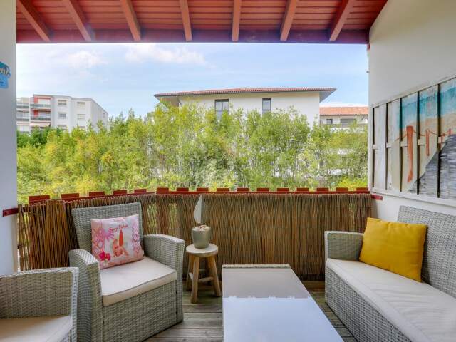 ANGLET HYPER-CENTRE – T4 82 m² avec mezzanine, terrasses et vue arborée — photo du bien