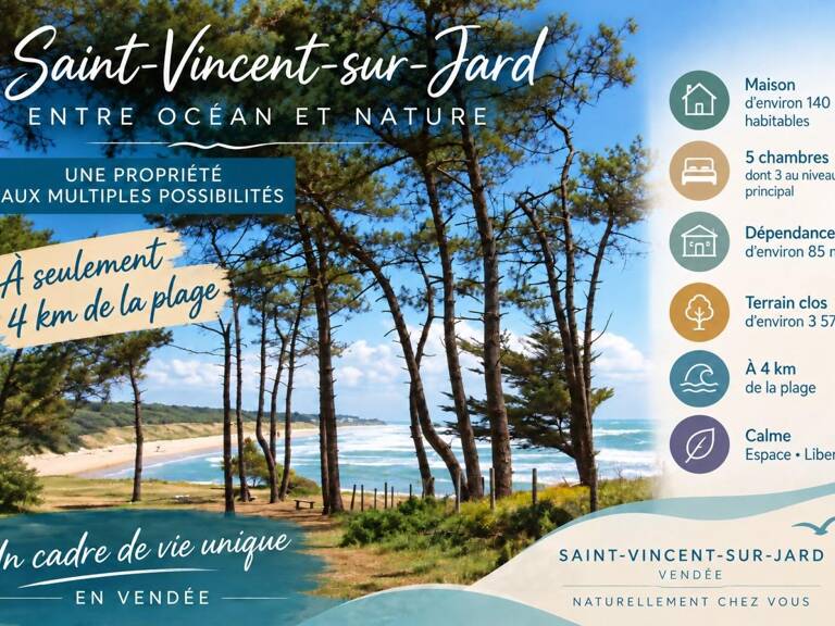 A 4 KM DE LA PLAGE, PROPRIETE AVEC GRAND TERRAIN  & DEPENDANCE — photo 1
