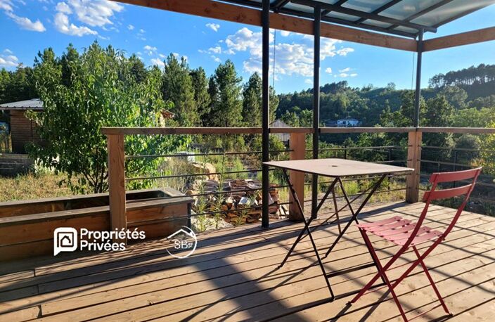 JOYEUSE - ardèche méridionale- Villa meublée de plain-pied, terrasse sud et jacuzzi 278 000  | 80 m² | Terrain de 803 m² — photo 3
