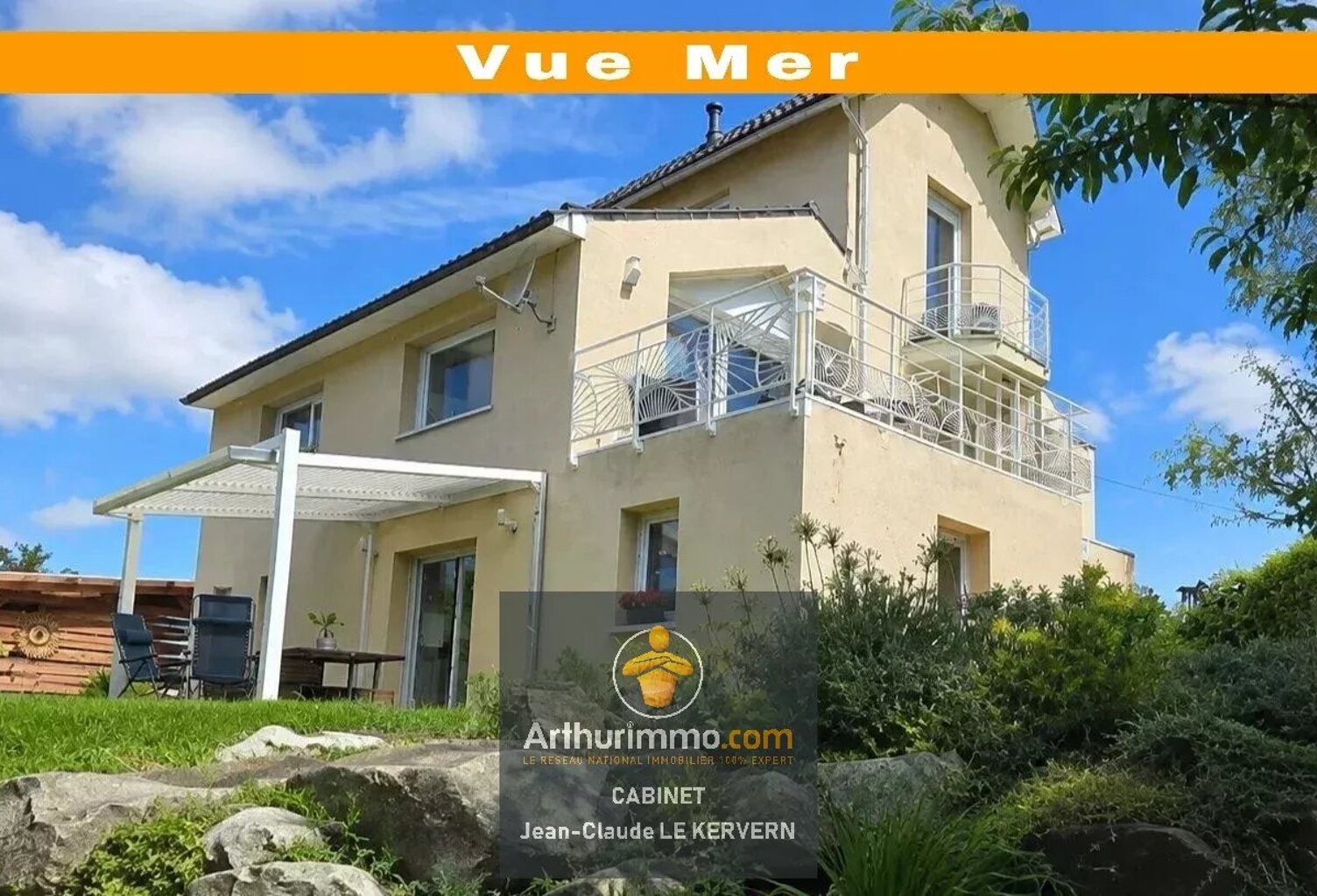 Maison vue mer à vendre  au dessus du port de Saint Quay — photo 1