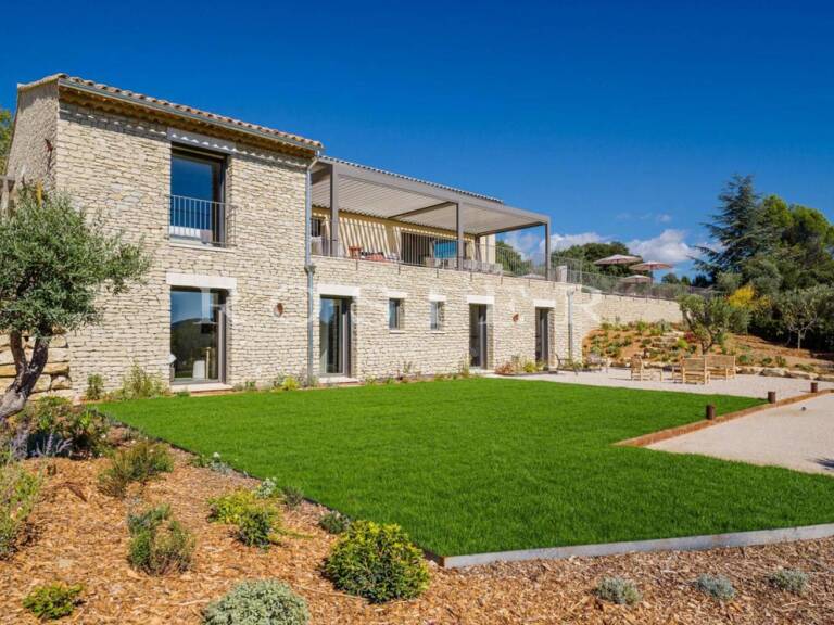 Spectaculaire villa contemporaine en pierres avec piscine, en po — photo 1